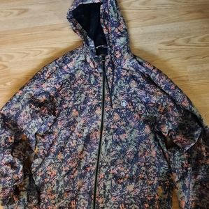 Volcom, Windbreaker, Large, Men's, Camouflage, Rain, Jacket, NWOT, Skater, zip.